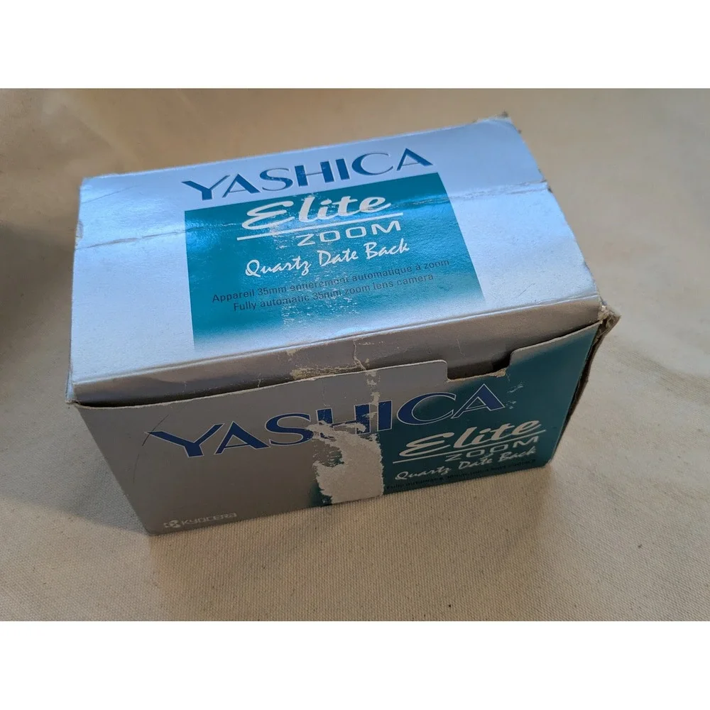 Yashica Elite Zoom 35mm Film Camera 38-65mm Lens Box PA-05 Working